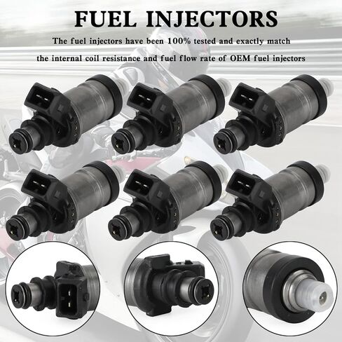 6pcs حقن الوقود تتناسب مع yamaha 150/200/225 حصان 2 السكتة الدماغية ، OEM رقم: 65L-13761-00-00 in Kuwait