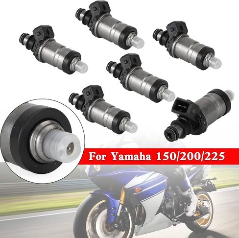 6pcs حقن الوقود تتناسب مع yamaha 150/200/225 حصان 2 السكتة الدماغية ، OEM رقم: 65L-13761-00-00 in Kuwait