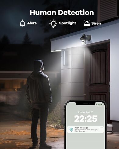 كاميرات أمان المصباح الكهربائي وكاميرات IP65 مقاومة للماء لأمن المنزل واكتشاف الحركة 360 درجة in Kuwait