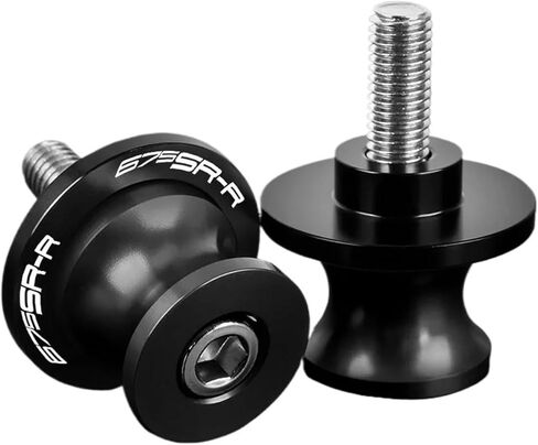 متوافق مع CFMOTO CF Moto 675SRR 675 SR-R 675 SRR 675 2024 2025 إكسسوارات الدراجات النارية 10 مم Swingarm Swing Skids Sliders (Black) in Kuwait