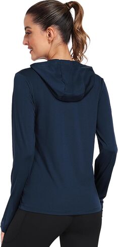 Women's Long Sleeve Hoodie Workout Shirts Athletic Hiking T Shirts Lightweight Quick Dry Tops in Kuwait