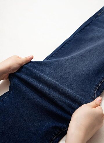 Sidefeel Women's High Waisted Straight Leg Jeans Stretchy Loose Wide Leg Denim Pants in Saudi Arabia