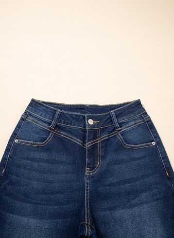 Sidefeel Women's High Waisted Straight Leg Jeans Stretchy Loose Wide Leg Denim Pants in Saudi Arabia