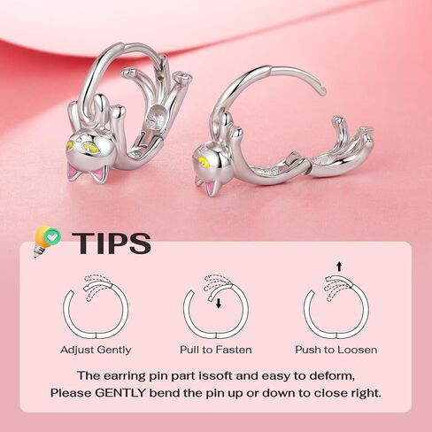 Cute Hoop Earrings for Women Dragon/Cat Earrings 14K Gold Plated Dainty Huggies Earring Animals Jewerly in Kuwait