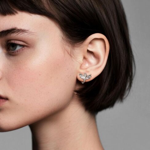 Cute Hoop Earrings for Women Dragon/Cat Earrings 14K Gold Plated Dainty Huggies Earring Animals Jewerly in Kuwait