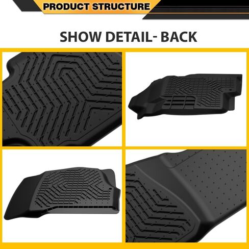 G-PLUS Floor Mats Cargo Liners,Fit Chevy Silverado/GMC Sierra 1500 Crew Cab 2007-2013,Fit Silverado/Sierra 2500 3500 Crew Cab 2007-2014,TPE Floor Liner All Weather,1st & 2nd Row,alfombras para carro in Saudi Arabia