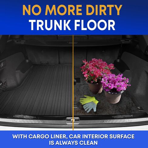 Premium Cargo Liner for Toyota Camry Hybrid 2018-2025 - Custom Fit Car Trunk Mat - All-Season Black Cargo Mat - 3D Shaped Laser Measured Trunk Liners in Saudi Arabia
