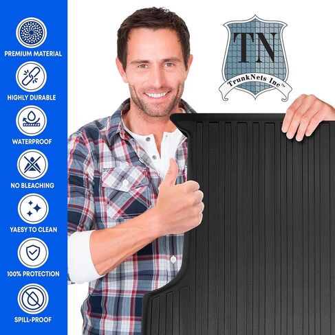 Premium Cargo Liner for Toyota Camry Hybrid 2018-2025 - Custom Fit Car Trunk Mat - All-Season Black Cargo Mat - 3D Shaped Laser Measured Trunk Liners in Saudi Arabia