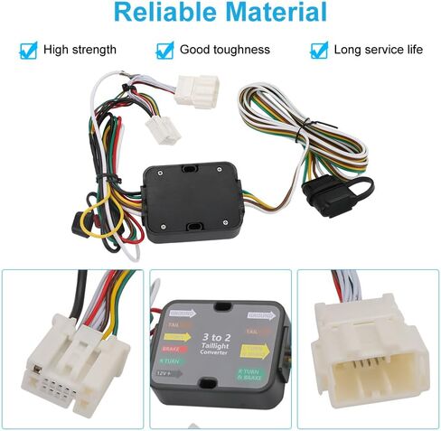 Waterwich 4-Pin Trailer Wiring Harness متوافق مع Honda CR-V 2012-2016 استبدال 56158 Hitch Hitch تسخير الأسلاك لمصابيح المقطورة in Saudi Arabia