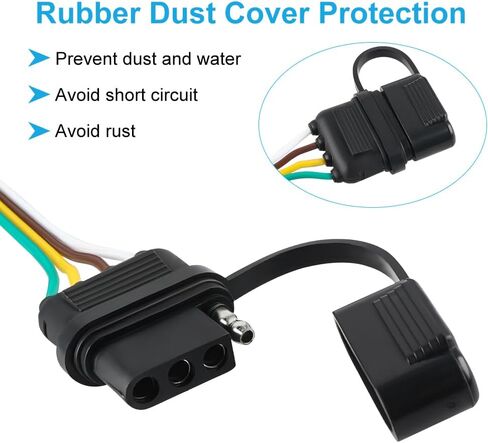Waterwich 4-Pin Trailer Wiring Harness متوافق مع Honda CR-V 2012-2016 استبدال 56158 Hitch Hitch تسخير الأسلاك لمصابيح المقطورة in Saudi Arabia