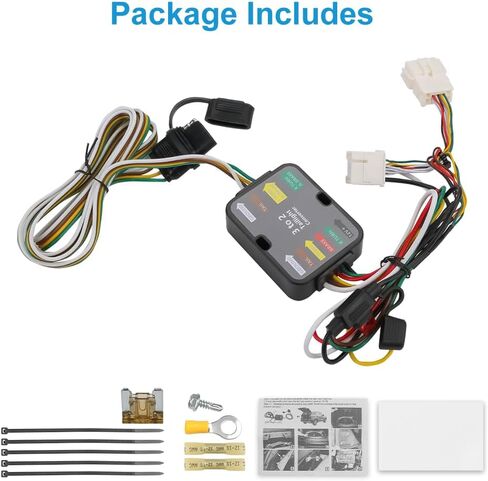 Waterwich 4-Pin Trailer Wiring Harness متوافق مع Honda CR-V 2012-2016 استبدال 56158 Hitch Hitch تسخير الأسلاك لمصابيح المقطورة in Saudi Arabia