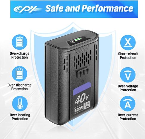 CPY Replacement for Kobalt 40V Battery 6Ah,Campatible with Kobalt 40V Max Battery KB-540-06 KB440-06‎ KB240-06 KB2540C-06 KB640-03 for Cordless Power Tool 40 Volt Batteries in Kuwait