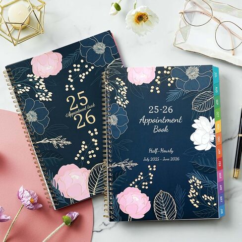 2025-2026 Planner - Planner 2025-2026, July 2025 - June 2026, Academic Planner 2025-2026, Weekly & Monthly Spreads, 8'' x 10", Monthly Tabs, Twin-wire Binding in Saudi Arabia