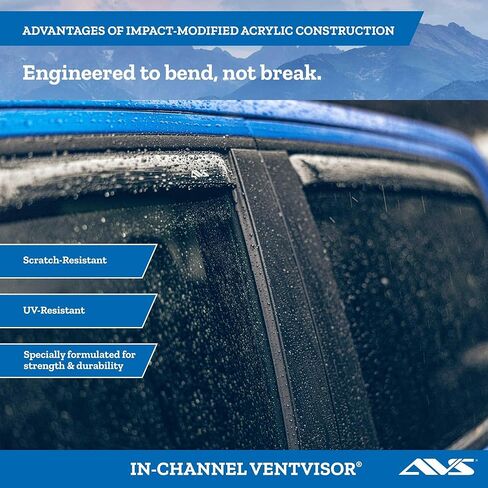 Auto Ventshade [AVS] in-Channel Rain Guards for 1991-2001 Ford Explorer (4-Door); 1997-2001 Mercury Mountaineer; 2001-2005 Explorer Sport Trac (4-Door) | Window Vent Visors, 4 pcs. - Smoke | 94074 in Saudi Arabia