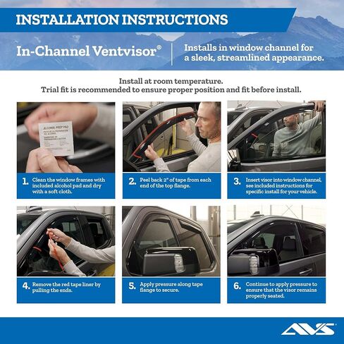 Auto Ventshade [AVS] in-Channel Rain Guards for 1991-2001 Ford Explorer (4-Door); 1997-2001 Mercury Mountaineer; 2001-2005 Explorer Sport Trac (4-Door) | Window Vent Visors, 4 pcs. - Smoke | 94074 in Saudi Arabia