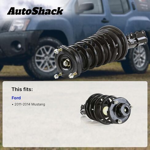 AutoShack Front Complete Strut & Coil Spring Assembly Set for 2011-2014 Ford Mustang 3.7L 5.0L 5.4L 5.8L V6 V8 RWD | Driver & Passenger Side Replacement Kit CST100799PR in Saudi Arabia