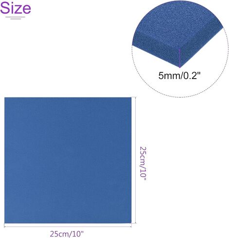 DMiotech 8 Pack 9.8 x 9.8 Inch 3mm Thick EVA Foam Sheets for Arts and Crafts Craft Foam Sheets Yellow in Saudi Arabia