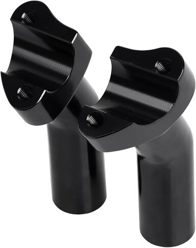 6" Tall Pullback Handlebar Risers Fit for Harley Dyna Street bob Fat Boy Wide Glide Low Rider Softail Sportster (1 inch Handlebars), Black in Kuwait