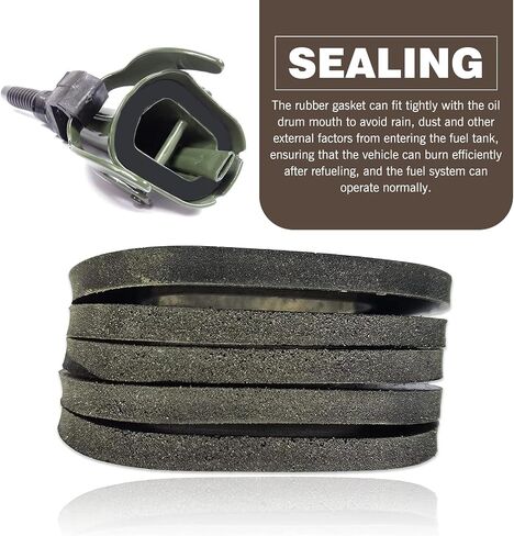 5 PCS CAN CAN CAN CAPKETS ، 2.12 "OD Rubber Fuel Can Capkets لخزان زيت الناتو 5 جالون ، يمكن للجيري استبدال غسالات ، غسالات ختم زيت السيارات ، ملحقات السيارات العالمية in Saudi Arabia