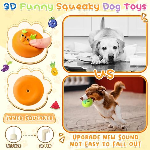 Hungdao 20 Pack Face Dog Squeaky Toys Soft Latex Squeaky Dog Toys Small Squeaky Balls Interactive Dog Chewing Toys for Dogs Puppy Training Interactive Fetch Play in Saudi Arabia