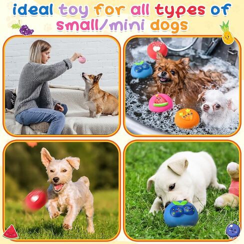 Hungdao 20 Pack Face Dog Squeaky Toys Soft Latex Squeaky Dog Toys Small Squeaky Balls Interactive Dog Chewing Toys for Dogs Puppy Training Interactive Fetch Play in Saudi Arabia