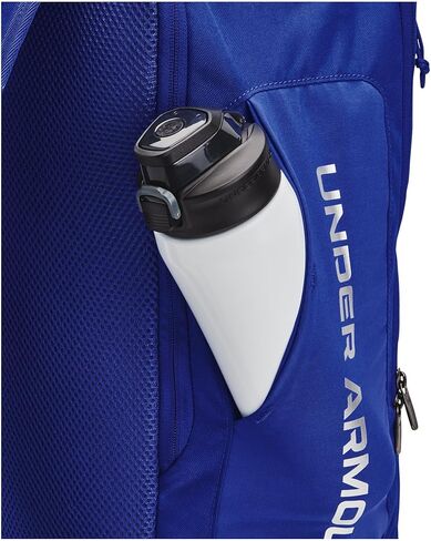 حقيبة ظهر Under Armour UA تحتوي على حقيبة ظهر - مقاومة للماء OSFM، باللون الأحمر والفضي المعدني in Kuwait