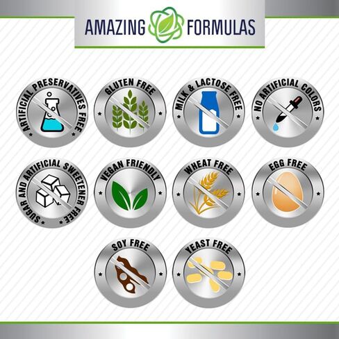 صيغ مذهلة ملحق غابا | 750 ملغ لكل وجبة | 100 كبسولات الخضروات | غير GMO | خالية من الغلوتين | صنع في الولايات المتحدة | مثالي للنباتيين in Kuwait