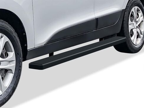 APS تشغيل لوحات 5 بوصات غير لامع أسود متوافق مع Hyundai Tucson 2010-2014 الفولاذ المقاوم للصدأ (الخطوات الجانبية القضبان الجانبية) in Saudi Arabia
