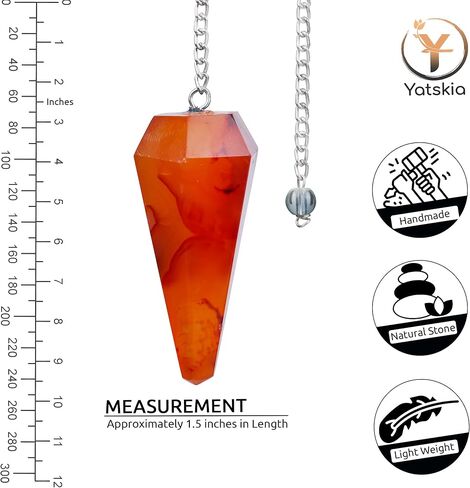 Yatskia Amethyst Crystal Pendulum reiki dowsing ، شقرا شفاء الأحجار الطبيعية - جدار المذبح معلق زخرفة الزخرفة ، بلورات هالة التنظيف - النقطة السداسية 6 جوانب in Saudi Arabia