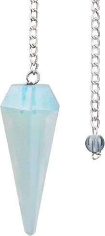 Yatskia Amethyst Crystal Pendulum reiki dowsing ، شقرا شفاء الأحجار الطبيعية - جدار المذبح معلق زخرفة الزخرفة ، بلورات هالة التنظيف - النقطة السداسية 6 جوانب in Kuwait