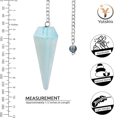 Yatskia Amethyst Crystal Pendulum reiki dowsing ، شقرا شفاء الأحجار الطبيعية - جدار المذبح معلق زخرفة الزخرفة ، بلورات هالة التنظيف - النقطة السداسية 6 جوانب in Kuwait