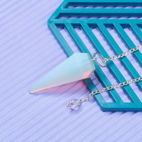 Yatskia Amethyst Crystal Pendulum reiki dowsing ، شقرا شفاء الأحجار الطبيعية - جدار المذبح معلق زخرفة الزخرفة ، بلورات هالة التنظيف - النقطة السداسية 6 جوانب in Kuwait