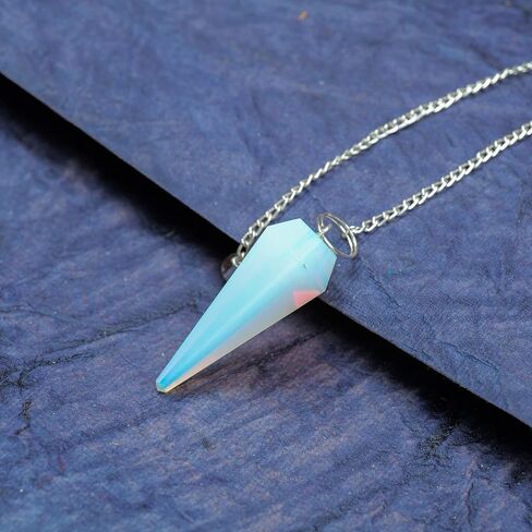 Yatskia Amethyst Crystal Pendulum reiki dowsing ، شقرا شفاء الأحجار الطبيعية - جدار المذبح معلق زخرفة الزخرفة ، بلورات هالة التنظيف - النقطة السداسية 6 جوانب in Kuwait
