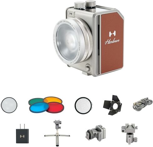 LED Video Light Mini Creator Kit 20W BI-Color مع CRI/TLCI 96+ ، 2700K-6500K قابلة للضايق ، التحكم في التطبيق ، إضاءة من الألومنيوم الخالية من وميض مع لهجات الجلد النباتية in Saudi Arabia