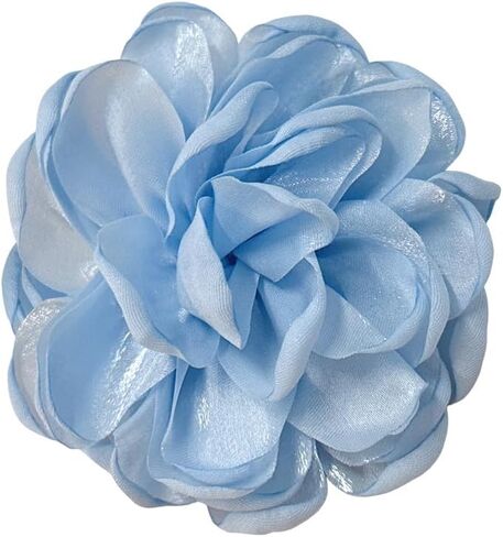 9cm Wedding Fabric Flower Brooch Pin Hair Clip for Women Men Elegant Big Camellia Rose Floral Brooches Lapel Pins Dainty Holiday Party Costume Dress Accessories Jewelry in Kuwait