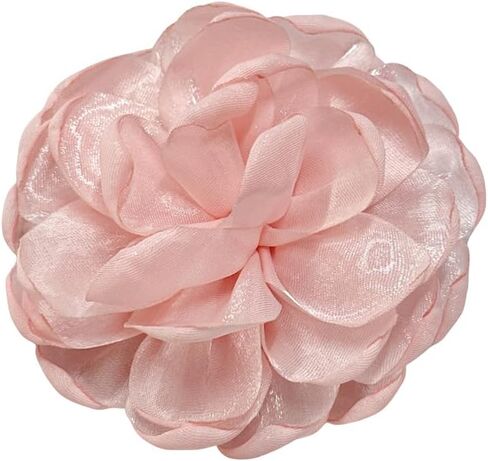 9cm Wedding Fabric Flower Brooch Pin Hair Clip for Women Men Elegant Big Camellia Rose Floral Brooches Lapel Pins Dainty Holiday Party Costume Dress Accessories Jewelry in Kuwait