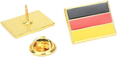 Germany National Flag Enamel Pin and Germans heart-shaped National Emblem Badge Brooch For Backpack and Coat in Kuwait