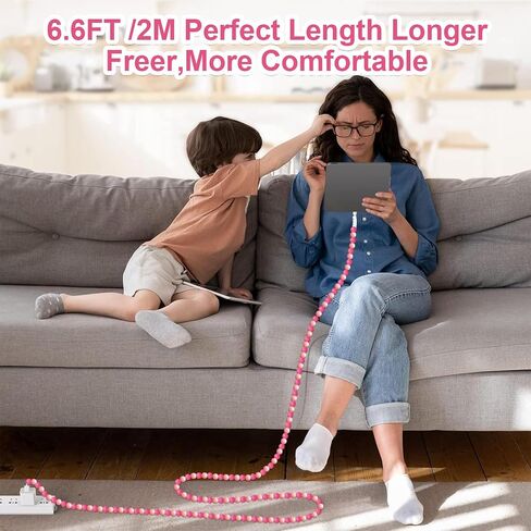 Coolden for iPhone Charger Cord 3.3FT USB to iPhone Cable 66W Cute Purple Beaded iPhone Charger Fast Charging Cable for Women Car Accessories for iPhone 14 13 12 11 Pro Max XR XS,iPad Pro/Air/Mini in Kuwait