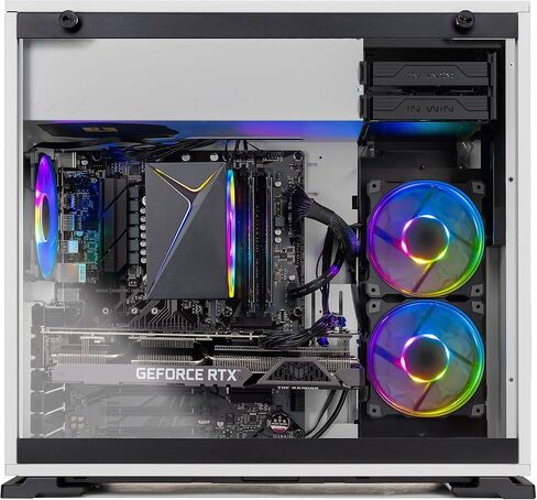 Skytech Chronos 3 Gaming PC Desktop ، Ryzen 7 7700 3.8 GHz (5.3GHz Turbo) ، AMD RX 9060 XT 8GB ، 1TB Gen4 NVME SSD ، 32GB DDR5 RAM 5200 RGB ، 650W GOLD ، WI-FI ، WIN 11 in Kuwait