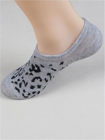 WDIRARA Women's 6 Pairs Leopard Print Low Cut Socks No Show Socks in Saudi Arabia