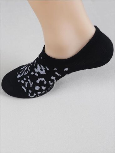 WDIRARA Women's 6 Pairs Leopard Print Low Cut Socks No Show Socks in Saudi Arabia