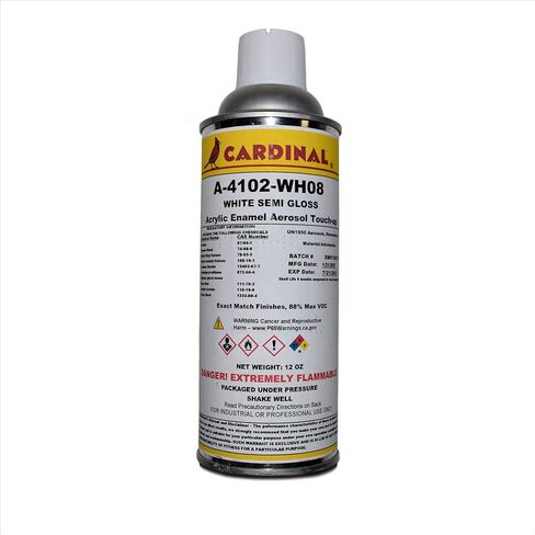 WHITE Powder Coat Touch-up Spray Paint | Car Parts and Repair Refinishing Clear Coat for Permanent Sealing of Coated Surfaces (A 4102 WH08) in Saudi Arabia