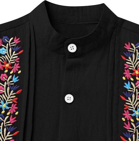 AWIBMK Kids Toddler Boys Mexican Shirt Short Sleeve Button-up Guayabera Shirt Traditional Cinco De Mayo Fiesta Top in Saudi Arabia