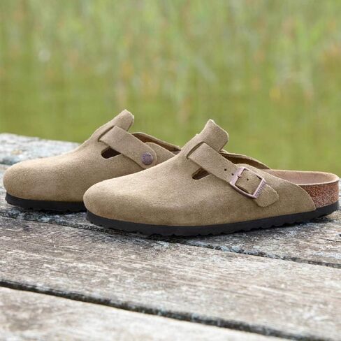 Birkenstock Women's Boston Soft Footbed Clogs, Mink, Tan, 10-10.5 Medium US in Saudi Arabia
