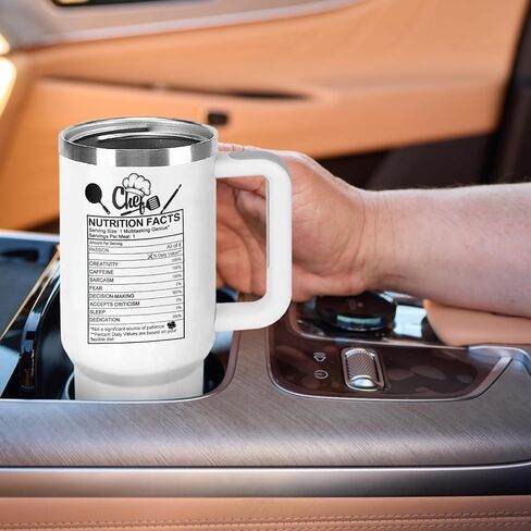 Chef Gifts for Men Women 40oz Stainless Steel Chef Cup Tumbler, Cooking Lovers Birthday Present, Baking/Culinary Gifts for Dad Husband in Saudi Arabia