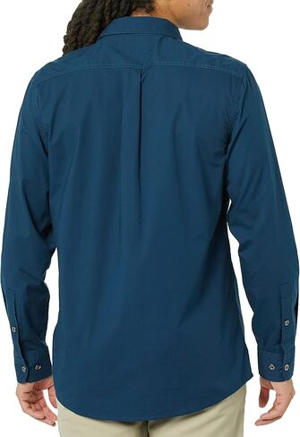 Amazon Essentials Men's Standard-Fit Long-Sleeve Two-Pocket Utility Shirt (Previously Goodthreads) in Saudi Arabia