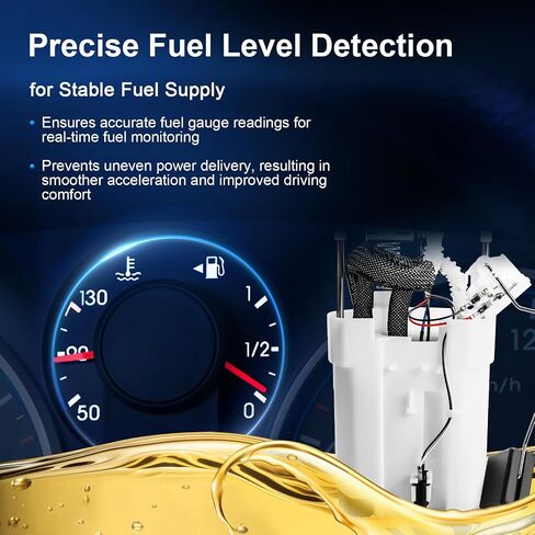 Electric Fuel Pump Assembly Compatible with 2007 2008 2009 2010 2011 2012 2013 Nissan Altima, 2009-2014 Maxima (2.5L L4, 3.5L V6), Replaces E8755M in Saudi Arabia