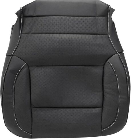 FZJDSD Black Driver or Passenger Side Bottom Perforation Leather Seat Cover Compatible with Chevy GMC Silverado Tahoe Suburban Yukon Sierra 2014 2015 2016 2017 2018 2019 in Saudi Arabia