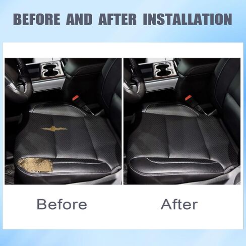 FZJDSD Black Driver or Passenger Side Bottom Perforation Leather Seat Cover Compatible with Chevy GMC Silverado Tahoe Suburban Yukon Sierra 2014 2015 2016 2017 2018 2019 in Saudi Arabia