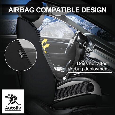 TTX LIGHTING Car Seat Cover Full Set for 2003-2026 Honda Civic LX,Sport,EX,EX-L,Touring,EX-T,Hybrid,LX-P,SE,LX-S,DX-VP,GX,Sport Touring: Breathable Ice Slik Seat Covers(5 Seat, Black&Gray) in Kuwait